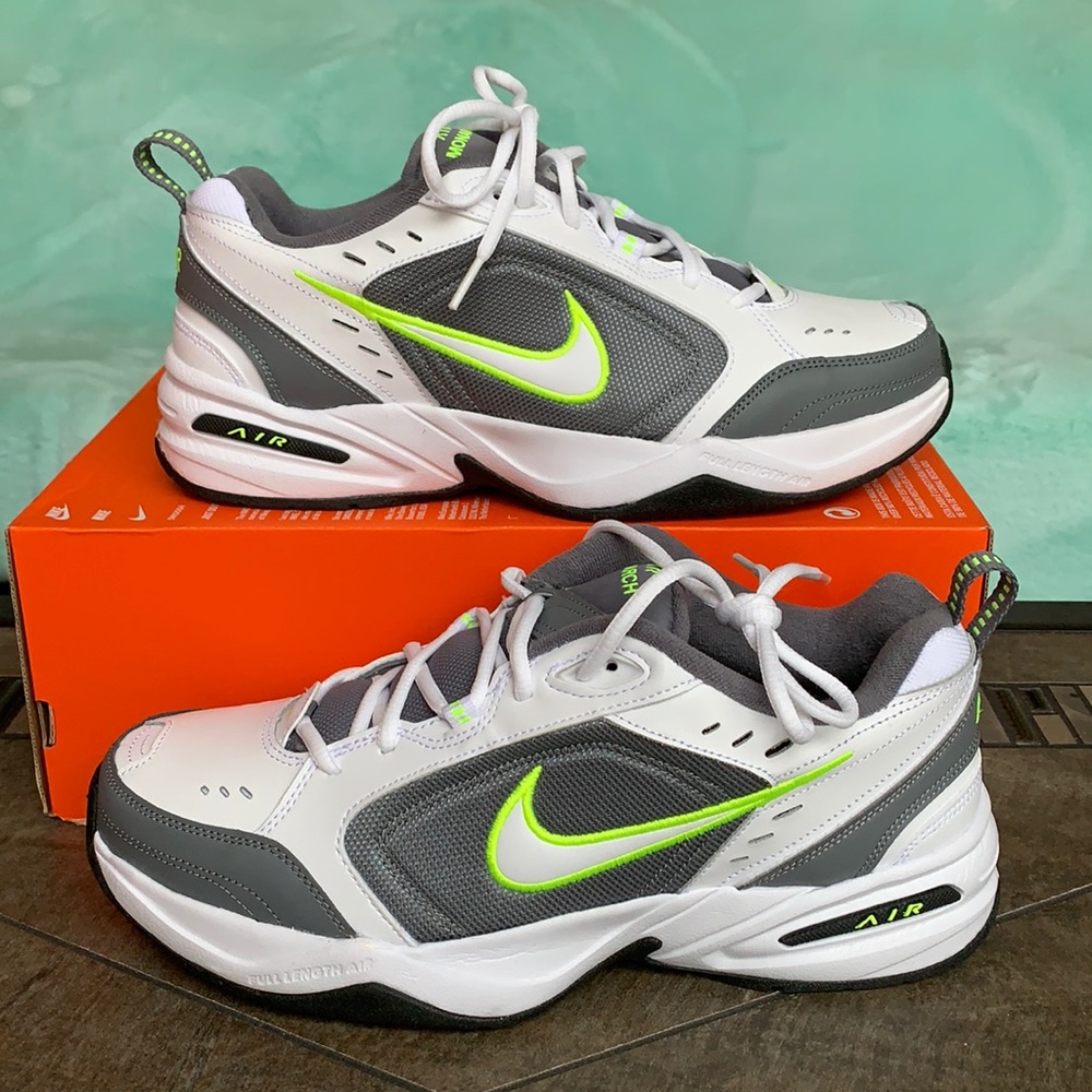 NIKE AIR MONARCH IV WHITE/WHITE-COOL GREY MENS - Picture 3 of 15